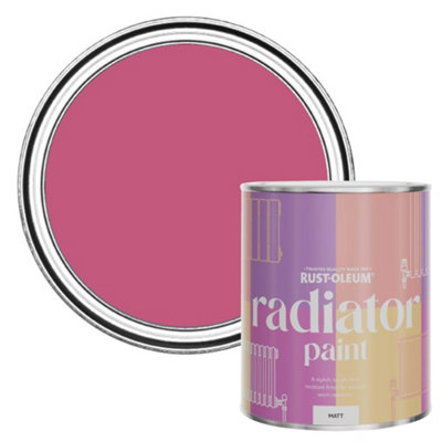Rust-Oleum Raspberry Ripple Matt Radiator Paint 750Ml from B&Q