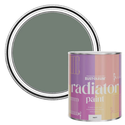 Rust-Oleum Serenity Matt Radiator Paint 750Ml from B&Q