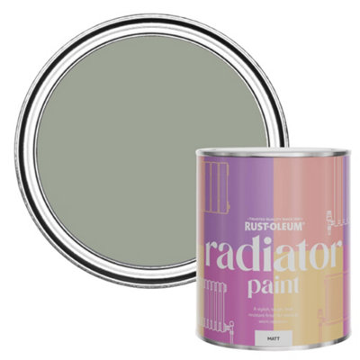Rust-Oleum Tea Leaf Matt Radiator Paint 750Ml from B&Q