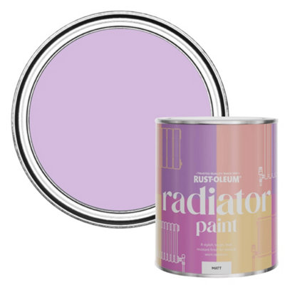 Rust-Oleum Violet Macaroon Matt Radiator Paint 750Ml from B&Q