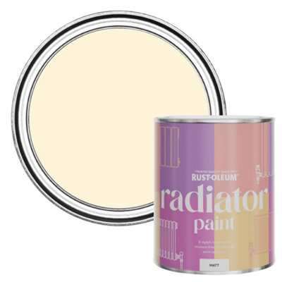 Rust-Oleum Clotted Cream Matt Radiator Paint 750Ml from B&Q
