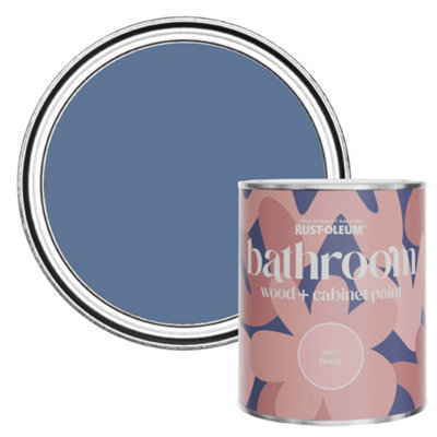 Rust-Oleum Blue River Matt Bathroom Wood & Cabinet Paint 750Ml from B&Q