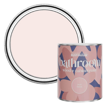 B&Q -  China Rose Matt Bathroom Wood & Cabinet Paint 750Ml