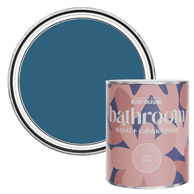 Rust-Oleum Cobalt Matt Bathroom Wood & Cabinet Paint 750Ml from B&Q