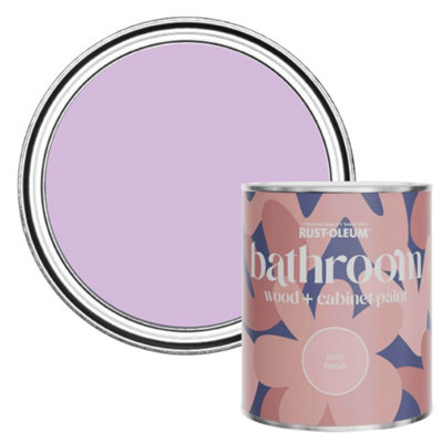 Rust-Oleum Violet Macaroon Matt Bathroom Wood & Cabinet Paint 750Ml from B&Q