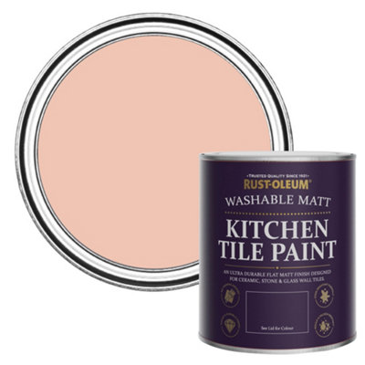 Rust-Oleum Coral Matt Kitchen Tile Paint 750Ml from B&Q