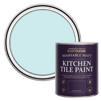 Rust-Oleum Duck Egg Matt Kitchen Tile Paint 750Ml from B&Q