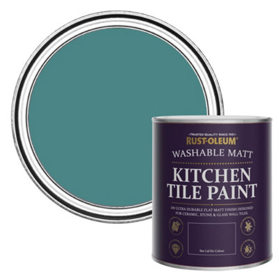 Rust-Oleum Peacock Suit Matt Kitchen Tile Paint 750Ml from B&Q