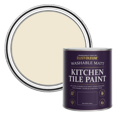 Rust-Oleum Quarry Lime Matt Kitchen Tile Paint 750Ml from B&Q