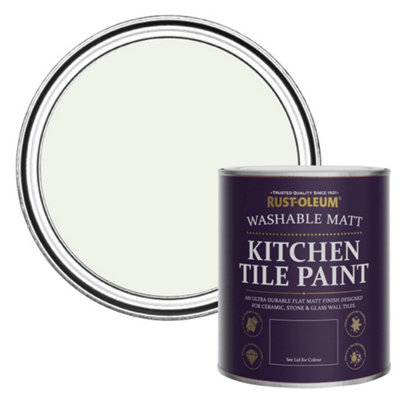 Rust-Oleum Steamed Milk Matt Kitchen Tile Paint 750Ml from B&Q