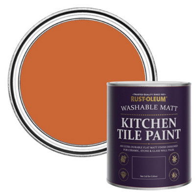 Rust-Oleum Tiger Tea Matt Kitchen Tile Paint 750Ml from B&Q