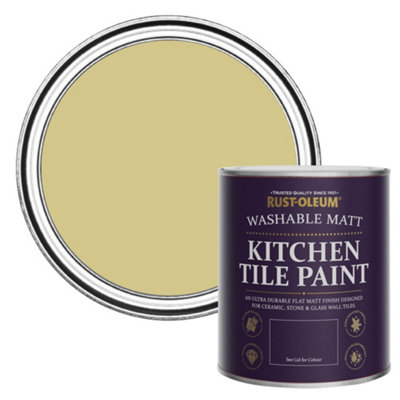 Rust-Oleum Wasabi Matt Kitchen Tile Paint 750Ml from B&Q
