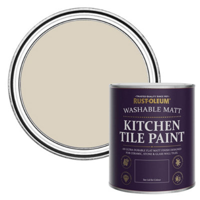 Rust-Oleum Hessian Matt Kitchen Tile Paint 750Ml from B&Q