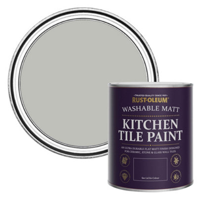 B&Q -  Flint Matt Kitchen Tile Paint 750Ml