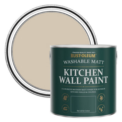 Rust-Oleum Butterscotch Matt Kitchen Wall Paint 2.5L from B&Q
