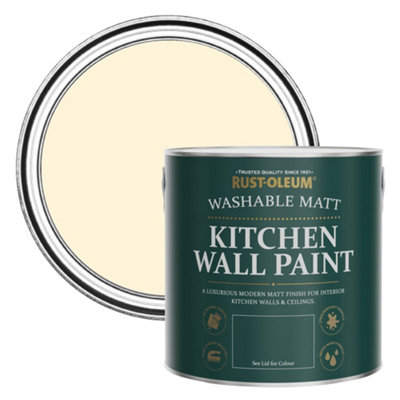 Rust-Oleum Clotted Cream Matt Kitchen Wall Paint 2.5L from B&Q