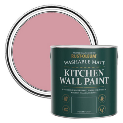 Rust-Oleum Dusky Matt Kitchen Wall Paint 2.5L Pink