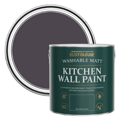 Rust-Oleum Grape Soda Matt Kitchen Wall Paint 2.5L from B&Q