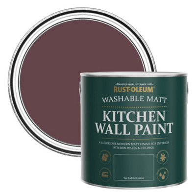 Rust-Oleum Mulberry Street Matt Kitchen Wall Paint 2.5L from B&Q