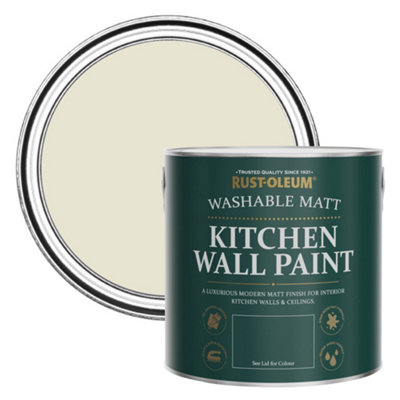 Rust-Oleum Oyster Matt Kitchen Wall Paint 2.5L from B&Q