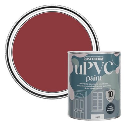 Rust-Oleum Empire Red Matt Upvc Paint 750Ml from B&Q