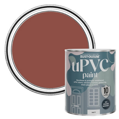 Rust-Oleum Fire Brick Matt Upvc Paint 750Ml from B&Q