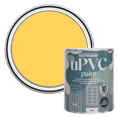 Rust-Oleum Lemon Jelly Matt Upvc Paint 750Ml from B&Q