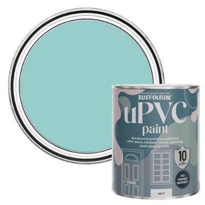 Rust-Oleum Teal Matt Upvc Paint 750Ml from B&Q