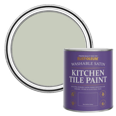 B&Q -  Aloe Satin Kitchen Tile Paint 750Ml