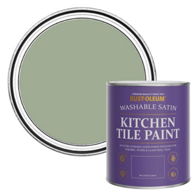 Rust-Oleum Bramwell Satin Kitchen Tile Paint 750Ml from B&Q