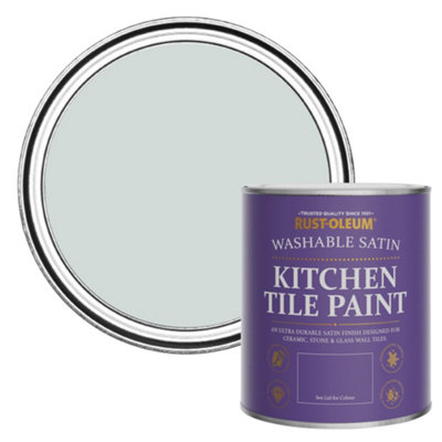 Rust-Oleum Dove Satin Kitchen Tile Paint 750Ml from B&Q