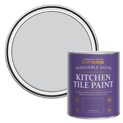 Rust-Oleum Lilac Rhapsody Satin Kitchen Tile Paint 750Ml from B&Q