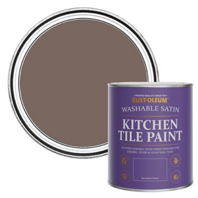 Rust-Oleum Rivers Edge Satin Kitchen Tile Paint 750Ml from B&Q