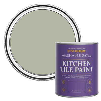 Rust-Oleum Tanglewood Satin Kitchen Tile Paint 750Ml from B&Q