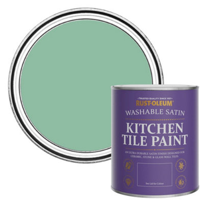 Rust-Oleum Wanderlust Satin Kitchen Tile Paint 750Ml from B&Q