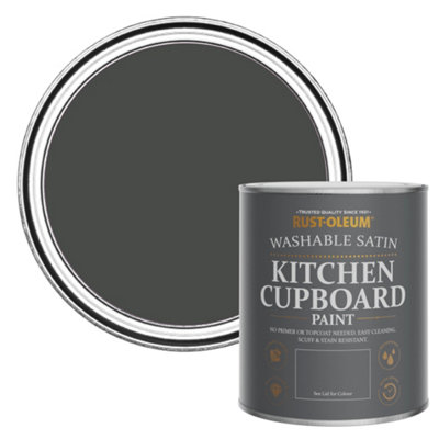Rust-Oleum After Dinner Satin Kitchen Cupboard Paint 750Ml from B&Q