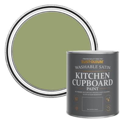 Rust-Oleum Familiar Ground Satin Kitchen Cupboard Paint 750Ml from B&Q