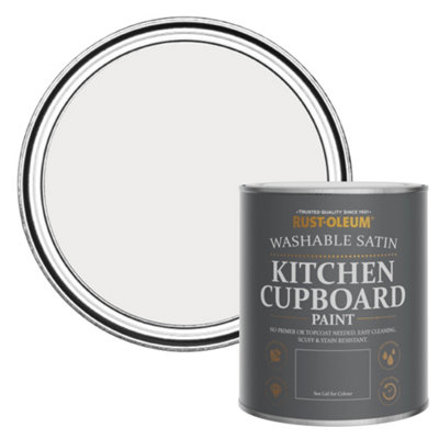 Rust-Oleum Fleur Satin Kitchen Cupboard Paint 750Ml from B&Q