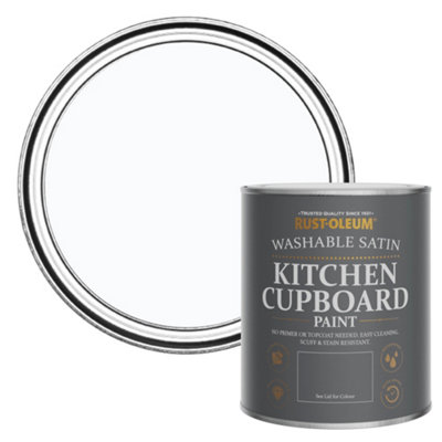 B&Q -  Icecap Satin Kitchen Cupboard Paint 750Ml