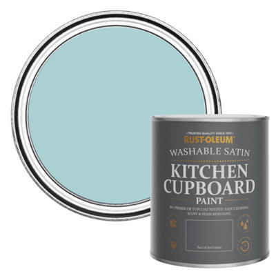 Rust-Oleum Little Cyclades Satin Kitchen Cupboard Paint 750Ml from B&Q