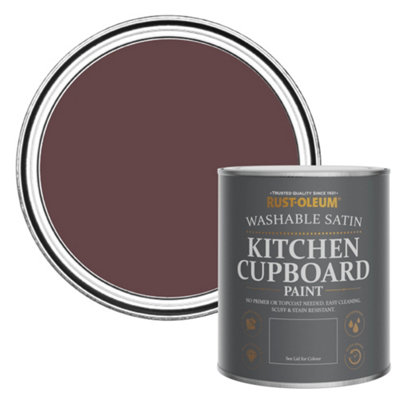 Rust-Oleum Mulberry Street Satin Kitchen Cupboard Paint 750Ml from B&Q