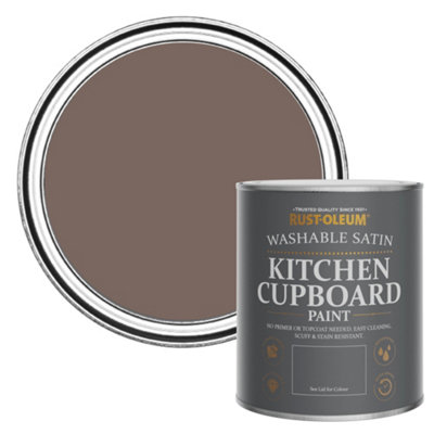 Rust-Oleum River's Edge Satin Kitchen Cupboard Paint 750Ml from B&Q