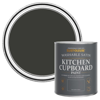 B&Q -  Dark Magic Satin Kitchen Cupboard Paint 750Ml