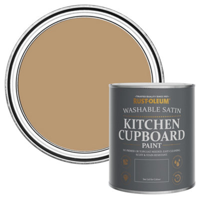 Rust-Oleum Fired Clay Satin Kitchen Cupboard Paint 750Ml from B&Q