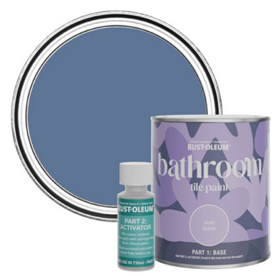 Rust-Oleum Blue River Matt Bathroom Tile Paint 750Ml from B&Q