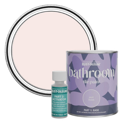 B&Q -  China Rose Matt Bathroom Tile Paint 750Ml