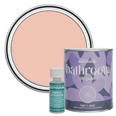 Rust-Oleum Coral Matt Bathroom Tile Paint 750Ml from B&Q