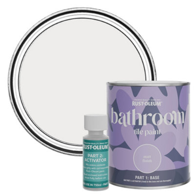 Rust-Oleum Fleur Matt Bathroom Tile Paint 750Ml from B&Q
