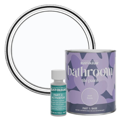 Rust-Oleum Icecap Matt Bathroom Tile Paint 750Ml from B&Q
