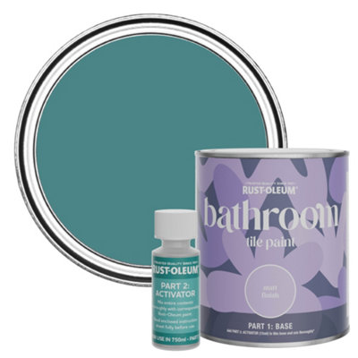Rust-Oleum Peacock Suit Matt Bathroom Tile Paint 750Ml from B&Q